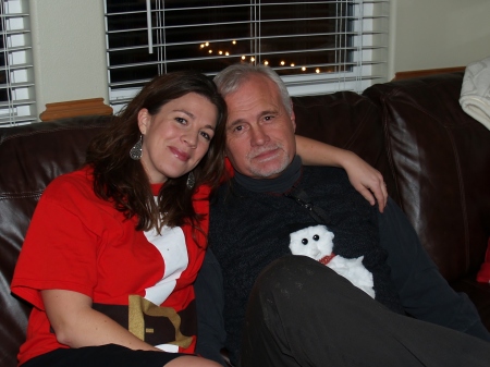 With my beautiful daughter at Christmas.