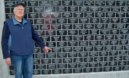 Seven Military Brothers at Fort Peck Monument 