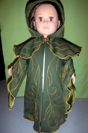Hand crafter Elven doll cloak