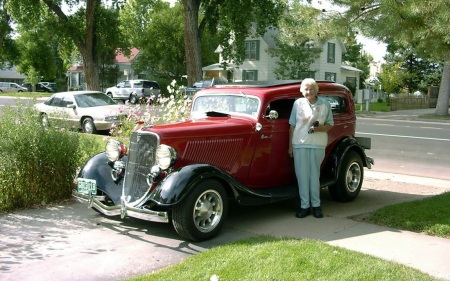 1933 Ford in Windsor  Aunt Clara 100 Years Old