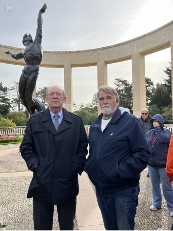 With David Eisenhower at Normandie, France