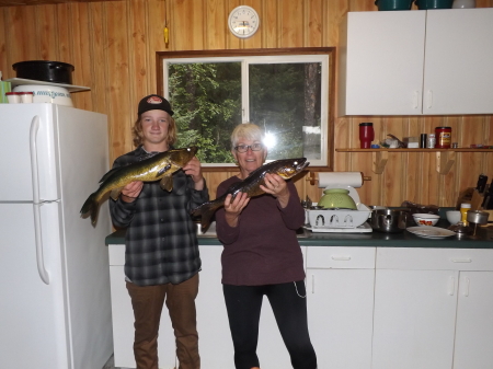 Nate and I caught my birthday supper.