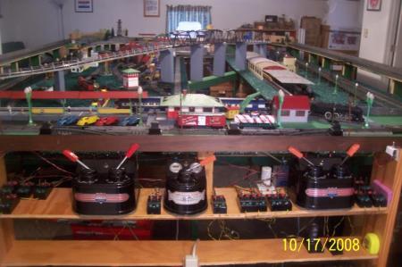 Current toy train layout - 2001