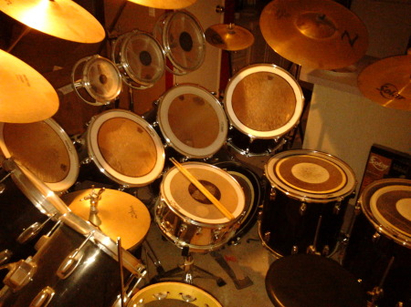 14 piece double bass drum set