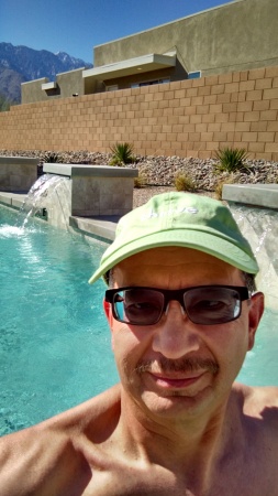 Chillin' in my Palm Springs home.