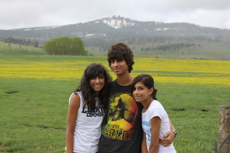 Arjun 16 (middle), Nisha 14(left) and Mira 13 (right) Gill 2011