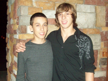 Travis and Tyler on Tylers 20th bday