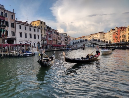 Rialto bridge the Grand Canal Venice Italy