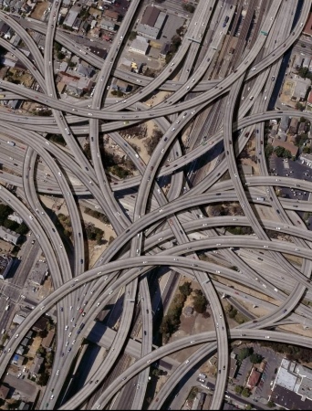 This is a freeway area somewhere in Texas.