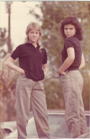 My best friend, Ida, and me, 1985.