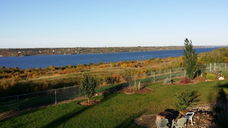 Morning coffee on my deck at Last Mountain