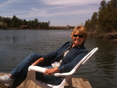Diane at our lake