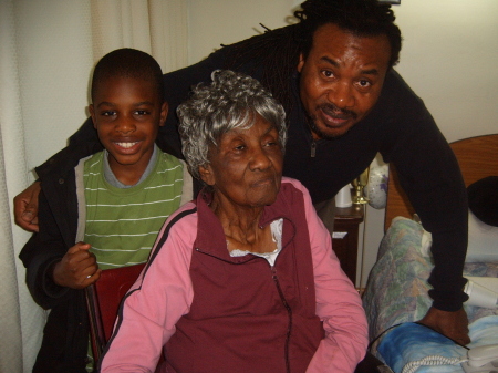 Me My Son Jordan And Great Aunt at 90 y/o in 2008 