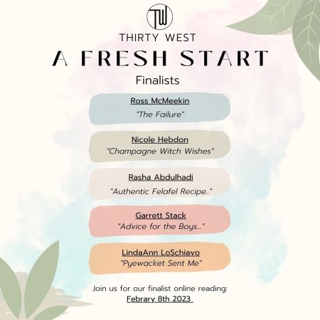 I'm a Fresh Start Finalist (Jan. 2023)