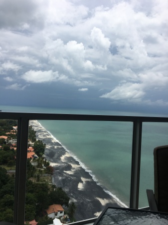 Deck View Of Black Sands Beach Panama