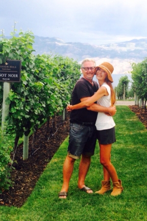 Ryoko and Kirk Aug 2015 Oliver BC wine country