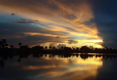 Florida Sunset after a heavy rainstorm 