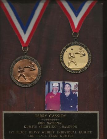 Gold Medal with Dad, Thomas E Cassidy, Sr./Son