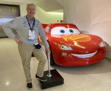 With Lightning McQueen at Charlotte - 2019