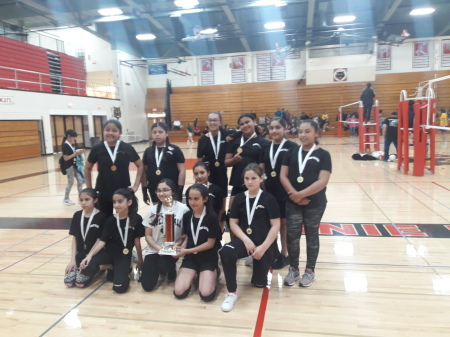 My 5th grade volleyball team from Hermes