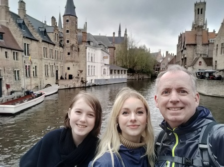 Bruges, Belgium with my daughters - April 2022