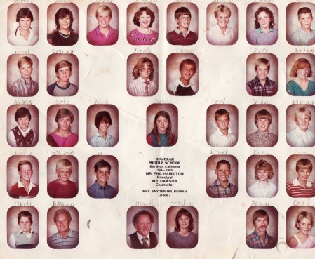 Joe Berfield's album, Big Bear Middle School 84-85