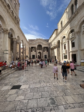 Diocletians Palace in Split Croatia