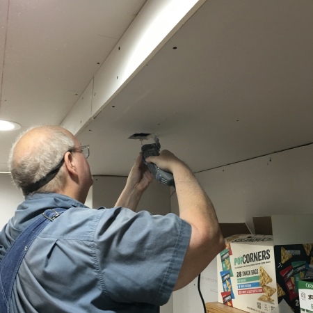 John cuts the vent hole after the fact. 