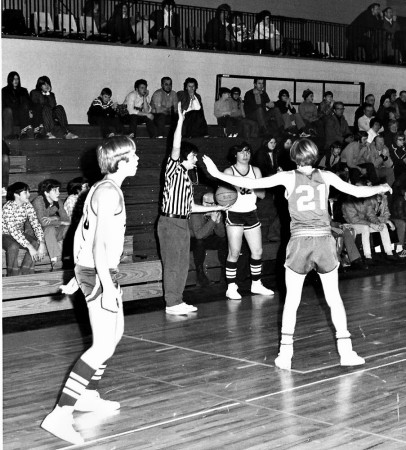 Officiating basketball