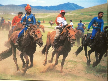 Horse Racing across the steppes of Mongolia