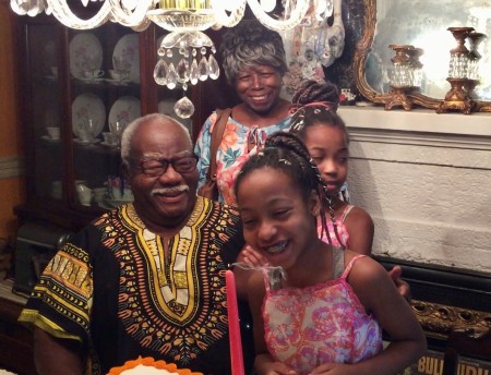 Calvin Williams wife and grand kids