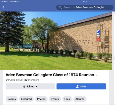Aden Bowman Collegiate High School Reunion
