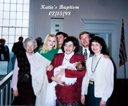 Katie Waltman's Baptism 1998