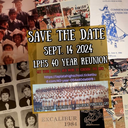 La Plata High School Class of 1984 40 Year Reunion