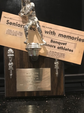 1977 West Tech Warriors-MVP Trophy & Memories