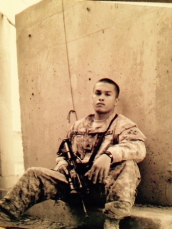 My son, SGT Joseph Almachar, in Iraq