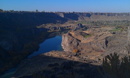The Snake River at Twin Falls ID