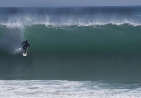 Friend surfing at Half Moon Bay Cal gr8 waves