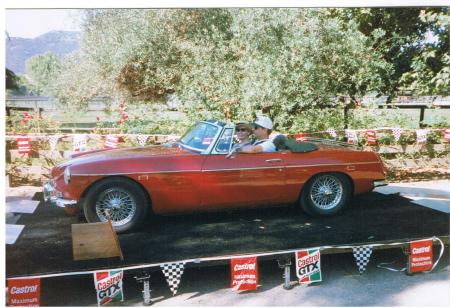 Our 1969 MGB at Solvang, CA