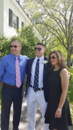 AJ Prep School Graduation with Dad & Mom