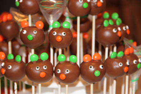 RIVERSIDE Polytechnic Bears Cake Pops 