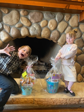 Grandkids and their Easter Baskets