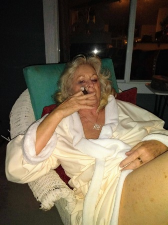 Lounging with  a delicious chocolate ugh cigar