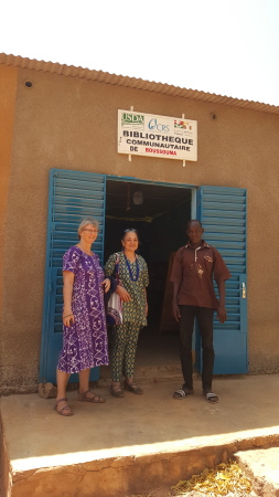 Pam visits FAVL Libraries in Burkina Faso