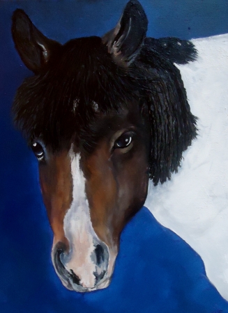 blue horse