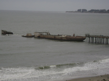 Concrete Ship off of State Beach