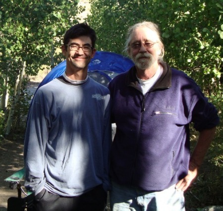Camping with Ron Ohls and son Scott