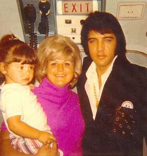 Judy w/daughter Kim and The Elvis Presley