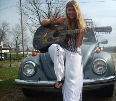 My Daughter with Her 68 Bug