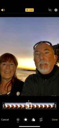 My wife Sue and I out for dinner in the Keys .